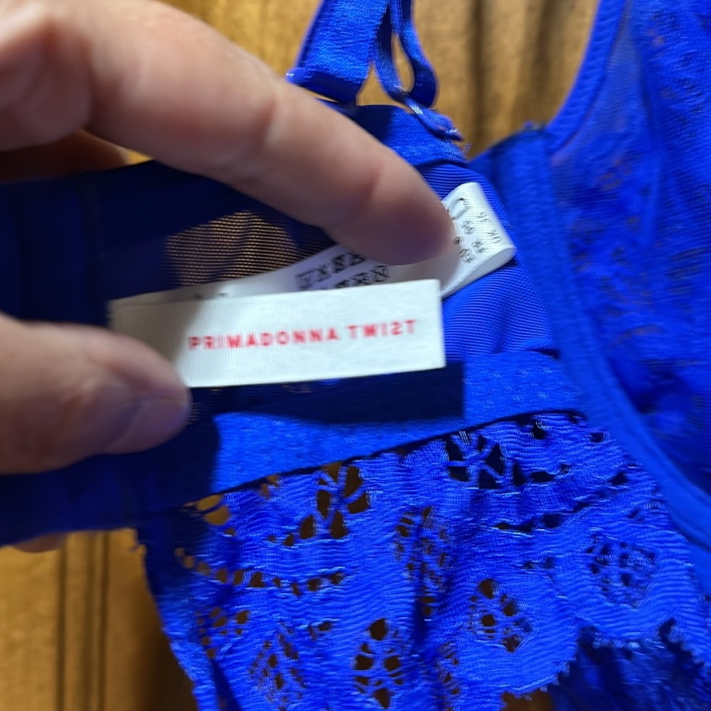 Sz D36⭐️New Prima Donna Twist First Night Blue Longline Bra. Never Worn! - Picture 6 of 8